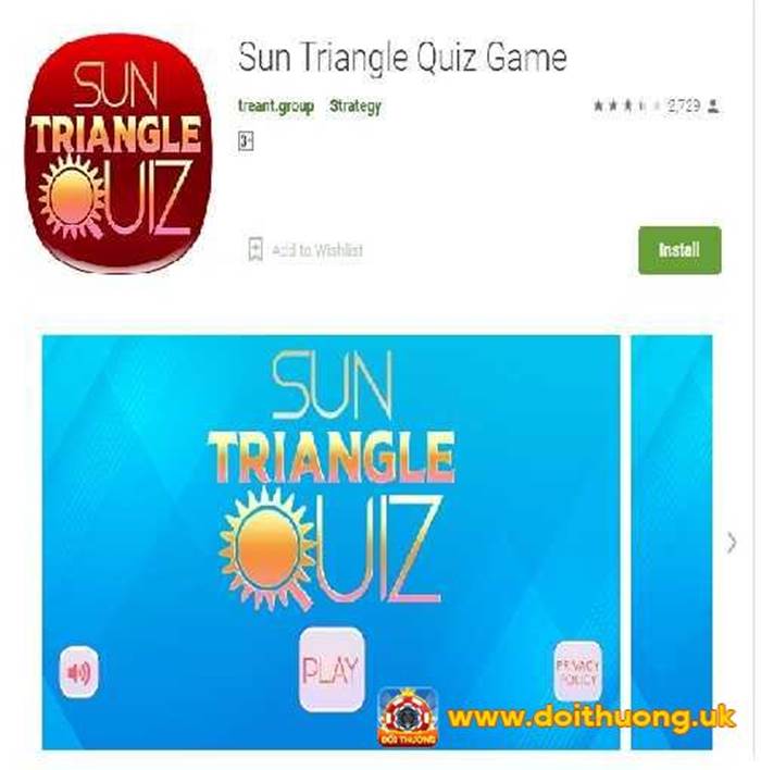 Đánh giá khách quan ứng dụng Sun Triangle Quiz Game