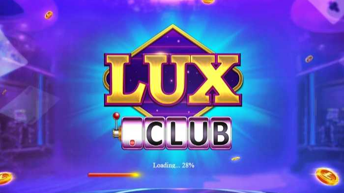 Giao diện bắt mắt của Lux club